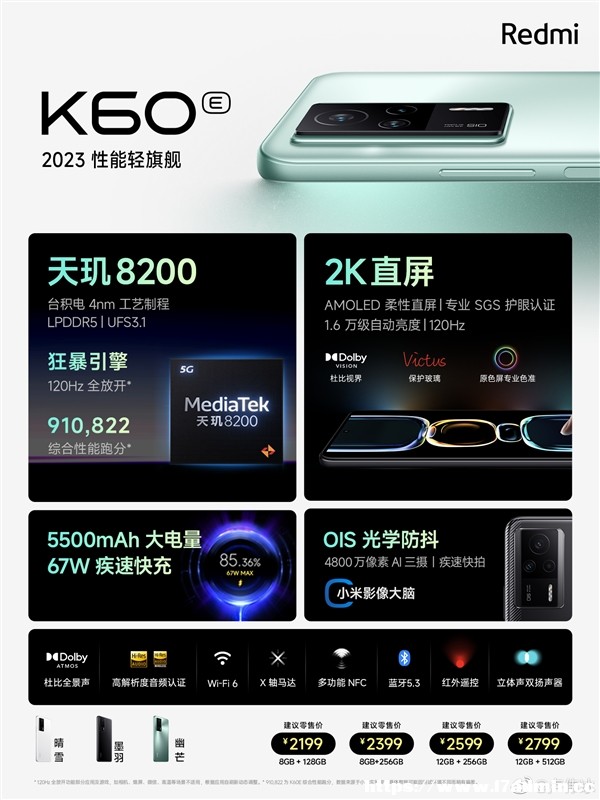 2199Ԫ Redmi K60EF(xin)؛l(f) RĻɱFHDĺÎױ